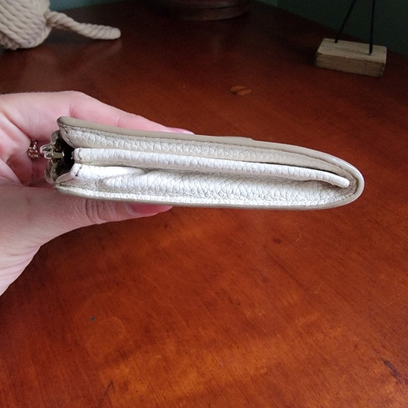 Coach Floral Wallet Wristlet Coated Canvas & White Leather 53842 - Picture 10 of 15